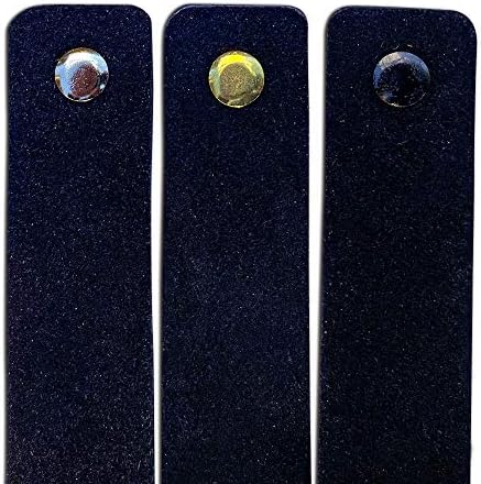 Força bruta - gaveta de couro puxadores - camurça - preto - 4 pcs - 6-1/2 x 1 ' - cabo de couro - puxadores de cômoda de couro - botões