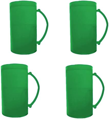 TABLE Talk Statrick's Day Canecas - canecas verdes congeladas com alça - Para suprimentos de festa, bebidas de coquetel