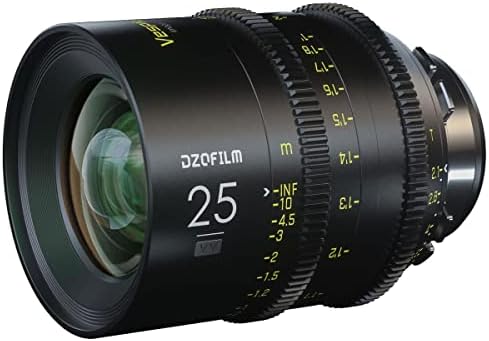 Dzofilm Vespid Prime Cinema de 6 lentes Kit A com lente T2.1 de 25 mm, 50 mm, 75 mm, 100 mm, 125 mm para montagem
