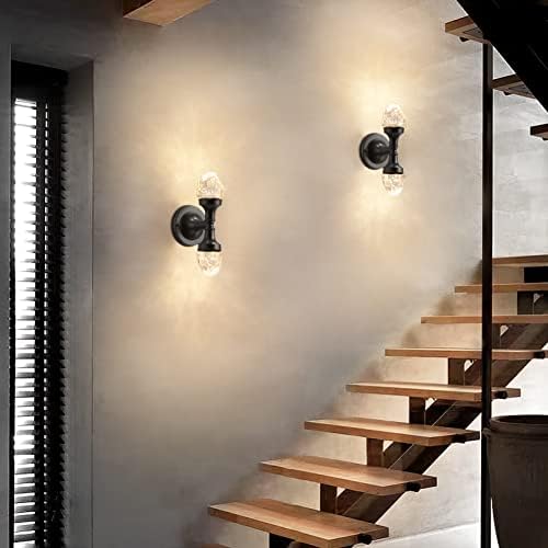 Oykyohei Modern Wall SCENCE 2 Luz, 11W Integrada LED LED CRISTAL LIGHTING, LIGHT MODERNO DE PARENDA PARA LIGADA DE ESTADA DE LAÇA STAGRAS