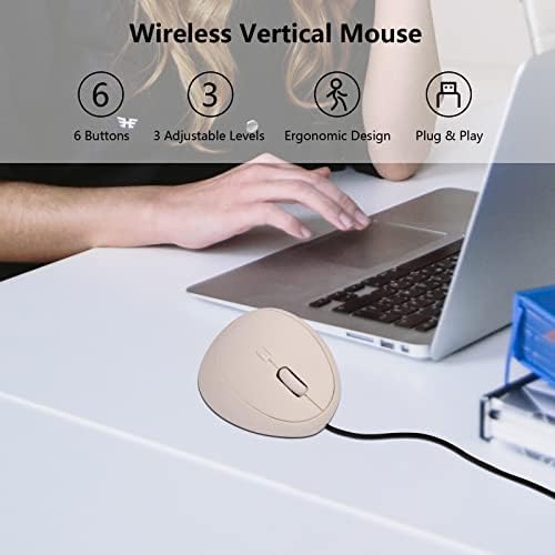 Mouse de mouse com fio mouse ergonômico vertical camundongos USB Mouse com fio para computador/laptop/pc/desktop/mac/office/desktop,