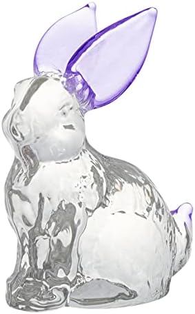 Ornamento de Páscoa Bunnia de Páscoa Figuras Decorações de jardim de fadas Decorações de coelho miniaturas Figura dos ornamentos de cristal Bunny estatuetas Estátua do coelho Cristal