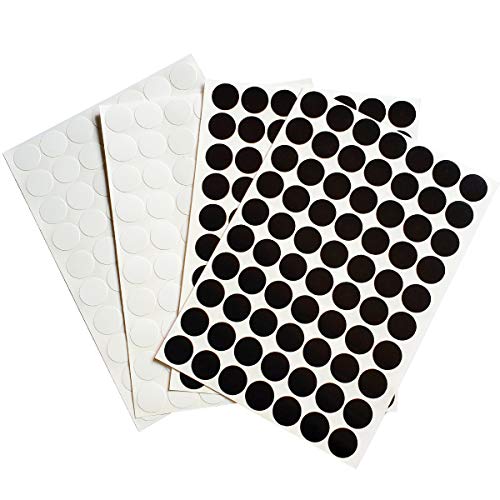 4 lençamentos PVC Autadeiros de parafuso auto-adesivos, parafusos de 18 mm tampa de tampas para o guarda-roupa do gabinete