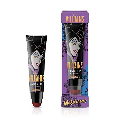 Mad Beauty Disney Villains Maleficent 2-em-1 Creme de mão e protetor labial, hidratam lábios e mãos, combinação útil para uso diário, mimar tempo a qualquer momento