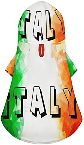 Vintage Itália Flag Roupas de animais de estimação Camisa de cachorro Pet Sweater para pequenos cães médios Capuz de pulôver de cachorro