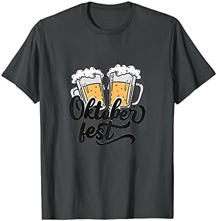 Camiseta de caneca de cerveja de cerveja de cerveja de manga curta de verão feminina