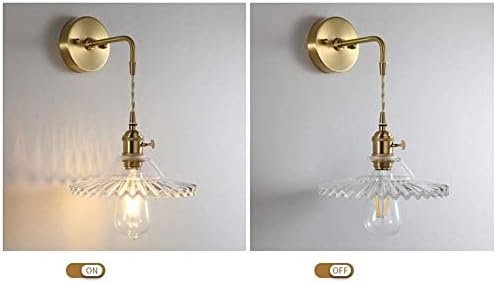 Luz de decoração de decoração da parede de parede TWTCC e27 Luz de parede de cobre, personalidade criativa da sala de estar