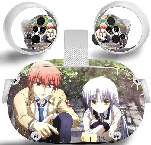 Angel Beats - Stickers Skin for Oculus Quest 2, Oculus Quest 2 VR Headset & Controller, Oculus Quest 2 adesivos, acessórios de proteção contra adesivos fofos