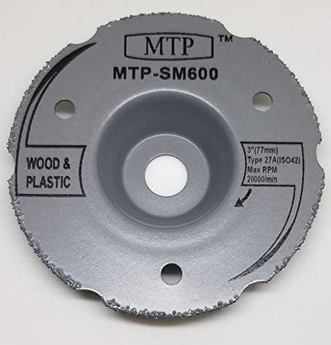 MTP Brand Sm600 para Saw Max 3 Segmento de plástico de madeira Circular rotoo zip xícara de cúpula em forma de cúpula