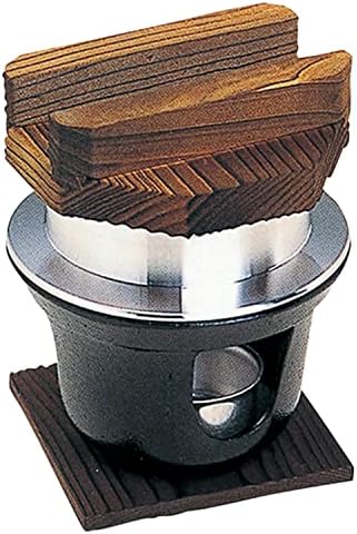 Kawanami Shoten 33224 Mini Rice Pote, conjunto de fogão de 3 buracos, 0,5 xícaras, feitas no Japão, preto, ao ar livre, acampamento,