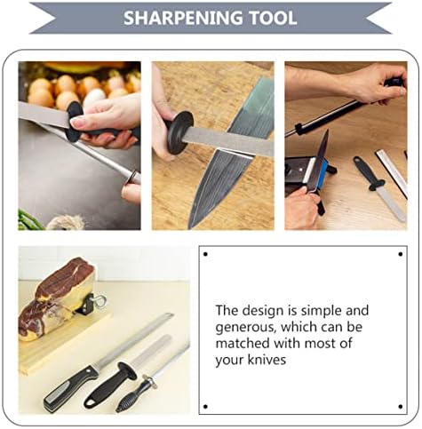 1pc afiadores de poda com aço master bastão aprimorando tesouras em casa Ferramenta manual de mão-de-lados de duas facas de chef