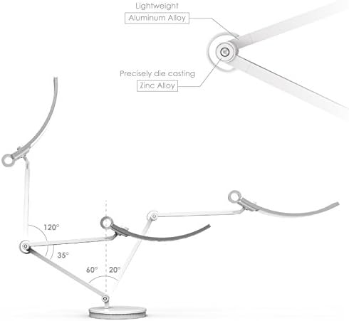 Benq Ereading LED Desk / Tarefa / Braço Swing Lamp: Cuidados Olhos, Dimnização Automática, CRI 95, 13 temperaturas de cores,