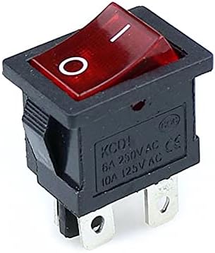 SVAPO 1PCS KCD1 ROGHER SUGEM POWER SUXCE 4PIN ON OFF 6A/10A 250V/125V CA RED AMARELA AMARELA VERMELHA BULTIME