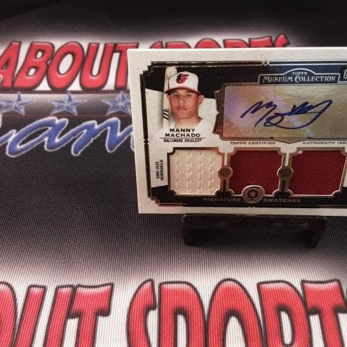 2013 Topps Musuem Collection Card #SSATR -MM Manny Machado Auto/25 - Cartões autografados com arestos de beisebol
