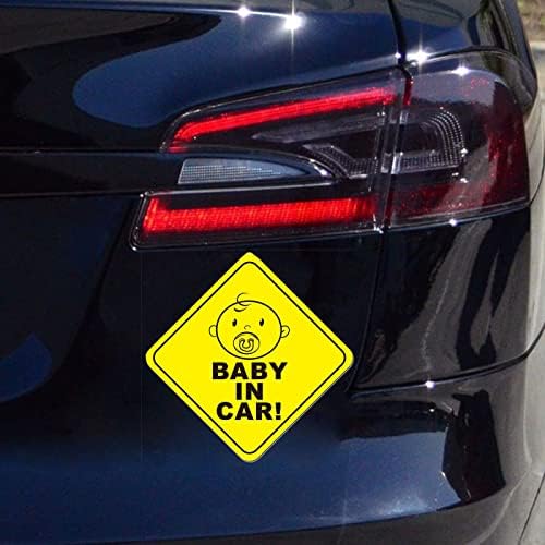 Gikop Baby a bordo adesivo para carros, bebê em sinal de carro de alta intensidade reflexiva e impermeável adesivos