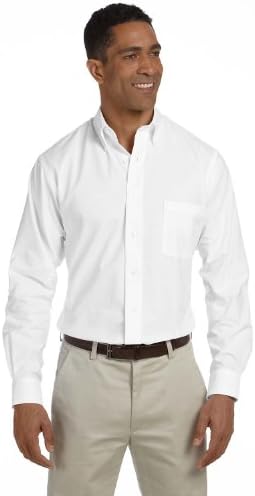 Van Heusen Men's Dress Shirt Fit Regular Oxford Solid Buttondown Colar