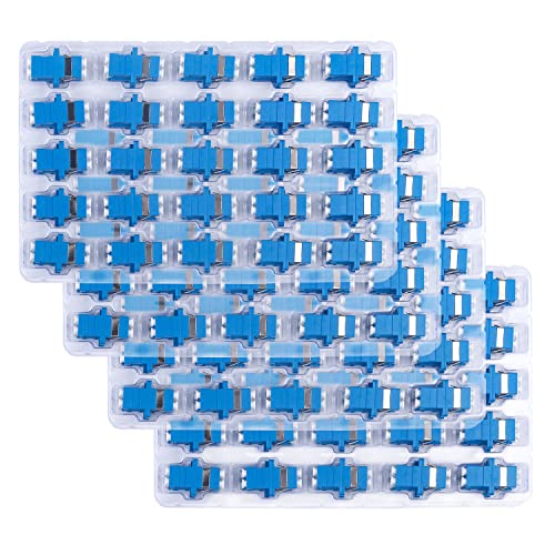 DUOGALIA 150 PACK LC-LC Couplador de fibra óptica Duplex SingleMode Adaptador de conector do cabo de fibra óptica