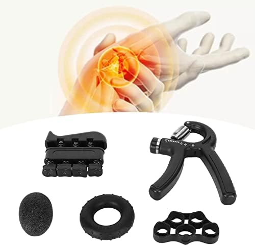 Gripper de mão PWShymi, kit de fortalecedor de alcance à mão, maca de exercícios para exercícios de grip do antebraço Kit portátil