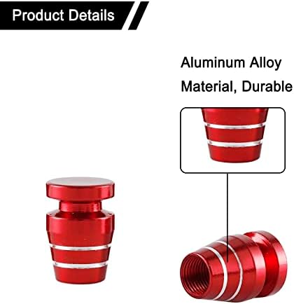 Alpmosn Wine Cup em forma de alumínio Liga de liga liga pneu Campa de caule, caule de pneu de pneu de carro Acessórios de capa à prova d'água e à prova de poeira, Universal para SUV, carro, bicicleta e motocicleta