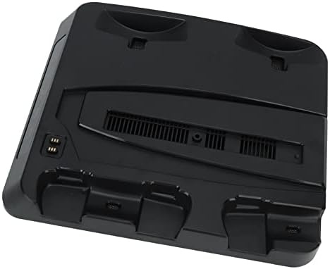 Base do carregador do console PS5, base de carregamento com fã de dissipação de calor 4 portas LED LED LUZ DE CONSOLO PS5