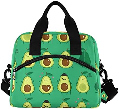 Lancheira suabo bolsa bolsa de abacate para mulheres lancheiras de lancheira de leu de almoço isolada
