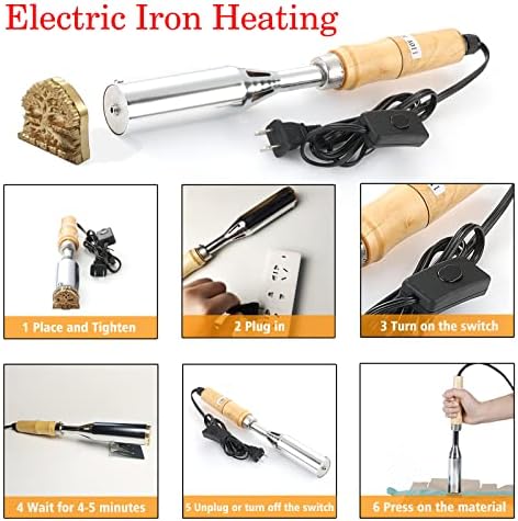 Brandagem elétrica personalizada de Biajiya Branding Iron de Iron Ferro para madeira de couro e papel artesanal para artesanato para