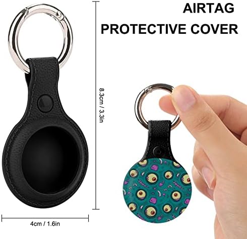 Zumbis oculares compatíveis com estojo de airtag com o chaveiro GPS Item Finders Acessórios com anel -chave para airtags