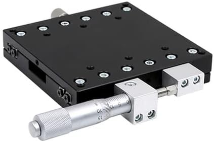 X eixo 90 * 90mm Micrômetro de botão deslizante Tipo de trilho do tipo de trilho de plataforma Manual de plataforma Manual