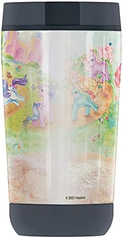 Thermos My Little Pony Pony Retro Classic Ponies Guardian Collection Tumbler de aço inoxidável, Isolado a vácuo e parede dupla,