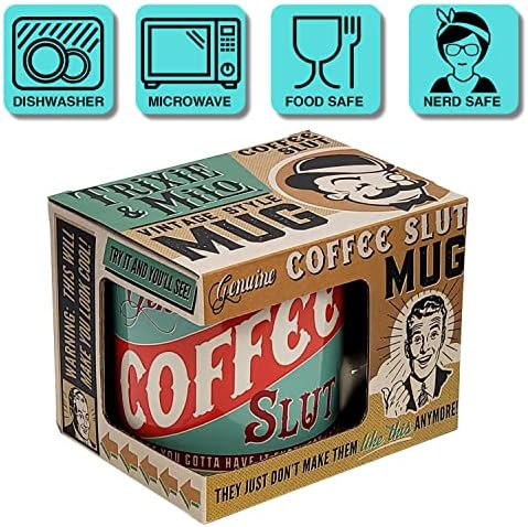 Caneca de café cerâmica de café de 12 oz - vem em uma caixa de presente - fácil de limpar - lavadora de louça e microondas seguros