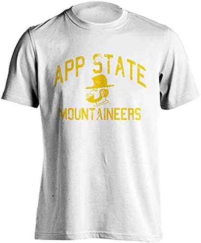 Appalaches State Mountaineers Retro angustiado T-shirt de manga curta