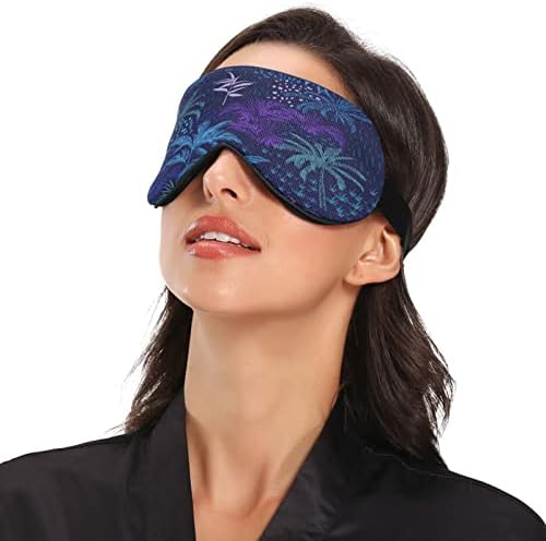 Máscara de sono da floresta tropical para homens homens suaves confortáveis ​​bloqueando a máscara ocular noite de venda