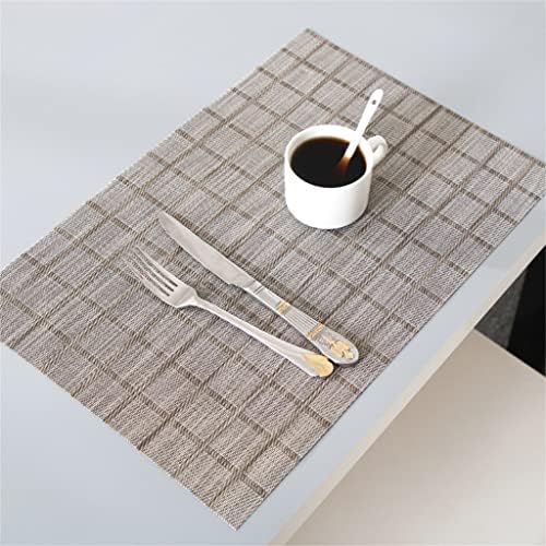 Sxnbh 4pcs/lote 45x30cm Japanese Placemat Lattice Meal Plate Bowl Pad Coasters tapetes de mesa para mesa de jantar