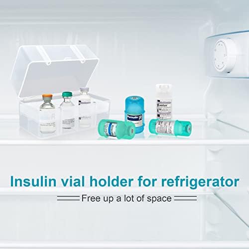 Iguerburn 8 -slot Diabetic Insulin Vial Storage para geladeira, 10 ml de frasco de injeção de injeção - atendendo às suas necessidades