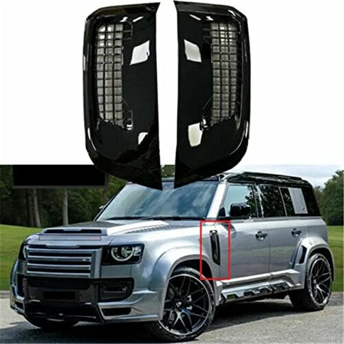 PARQUS 2PCS Side Fender Molding GrAves Protecter Bar Lumma Style Black Fits para Defender 110 4D 2020-2022