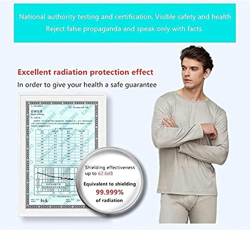 Aadecor EMF Anti-radiação Roupas Anti 5G Electromagnetic Radiation Shield Roupas, shorts-medium