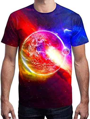 Linnhoy Unissex Men e feminino camisetas unissex de moda casual camisetas 3D adultos gráficos camisetas adolescentes tops