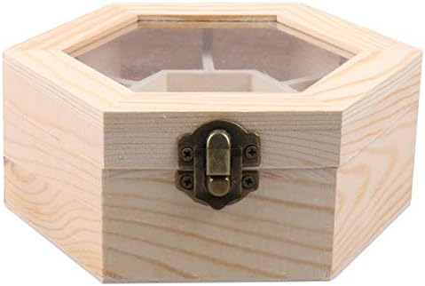 Caixa de jóias de caixa de madeira de madeira Excety Caixa de jóias de jóias de jóias de jóias de formato de jóias diy para