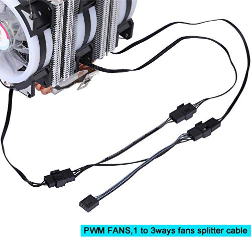 DS 6-ET-TEAT PIPES 90MM PC FATS CPU COLIDER, FIN Air Cooler Case PWM Fas Fas Radiator for Intl LGA 1366 1155 1156 2011 1200