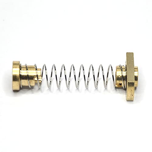 RELIABOT 2PCS T8 TR8X8 ANTIMA BALLA LABELA LAGA DE ELIMINAÇÃO DE BRASS ANTIMENTADOS DE LATA DE BRASS LAPE DE 8MM COM 2XM3 BUROS RADEIROS PARA T8X8 ATUALIZAÇÃO DE EMPRESSÃO DE CAIXO ENDER 3 3S 3 PRO V2 CR-10 Tornado 3D Impressora 3D