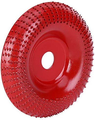 Resistência ao desgaste Disco de formato vermelho, disco abrasivo de aço prático, 105 mm estável para moedor de ângulo de madeira