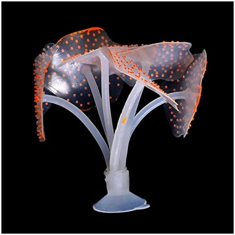Nupart Silicone Plants luminosas simulação de brilho artificial Decoração de aquário de coral Tanque subaquático Ornamento