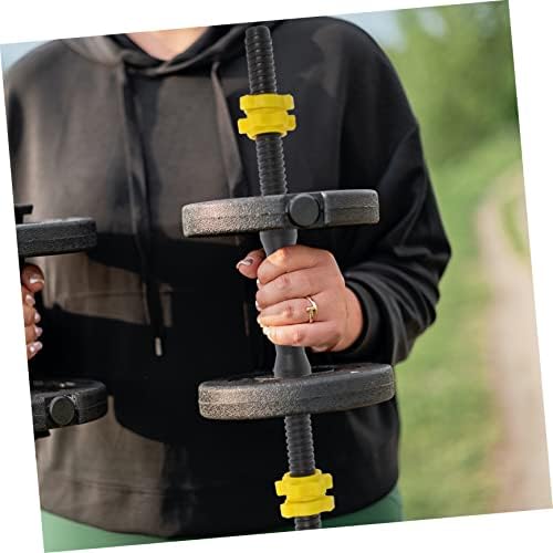 Tendycoco 1 Conjunto de barras de barra de treino Dumbbell Conjuntos de exercícios Equipamento de fitness barbell Dumbbell Bolt Conector Haste Dumbbell Acessórios Dumbbell Haste de conexão de barra