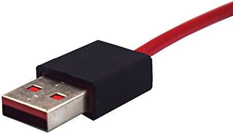 Substituição de Learsoon 3,5 mm para USB Um cabo de alimentação do carregador de cordas para batidas do Dr. Dre Studio