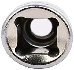 Novo LON0167 1/4 polegada de acionamento quadrado de 6 mm de 6 mm de impacto de 6 pontos Tom de prata 2pcs (1/4-Zoll-Vierkant 6 mm-Sechskant 6-Punkt-Stecksockel Silberfarbton 2