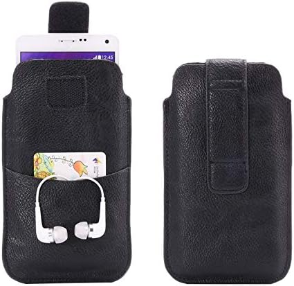Coldre telefônico de couro universal bolsa de couro, compatível com samsung compatível com iphone, capa de telefone