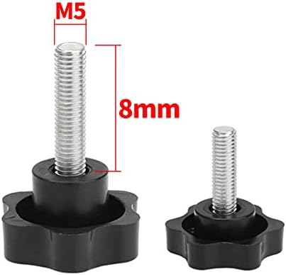 10pcs estrela maçaneta em forma de ameixa hexagonal mannble mano