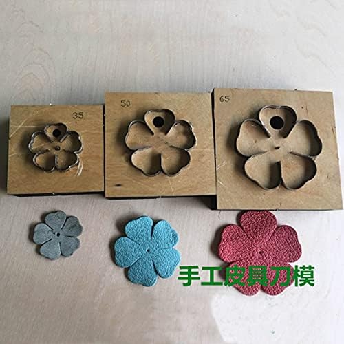 Japan Steel Blade Craft de couro Diy Cinco Flora de pétal