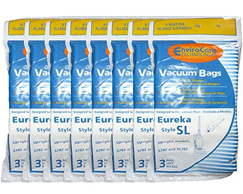Envirocare Substituição Micro Filtração Vacuum Sacos de poeira para Eureka, Electrolux e Sanitaire SL Tritics 24 sacos