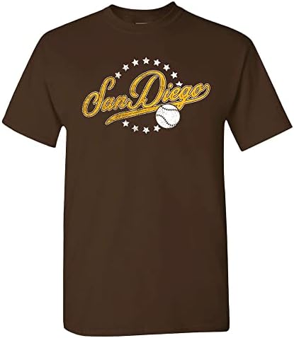 T-shirt de fãs de beisebol vintage da cidade de Baltimore